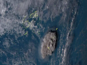 Estudo confirma que erupção de vulcão em Tonga foi a maior do século