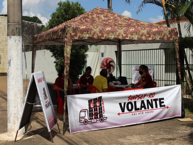 SINDICATO: Sindsef Volante leva atendimentos para frente do CPA até quarta feira   Rondoniaovivo.com