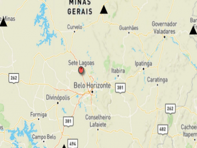 Tremor é registrado na cidade de Sete Lagoas, em Minas Gerais