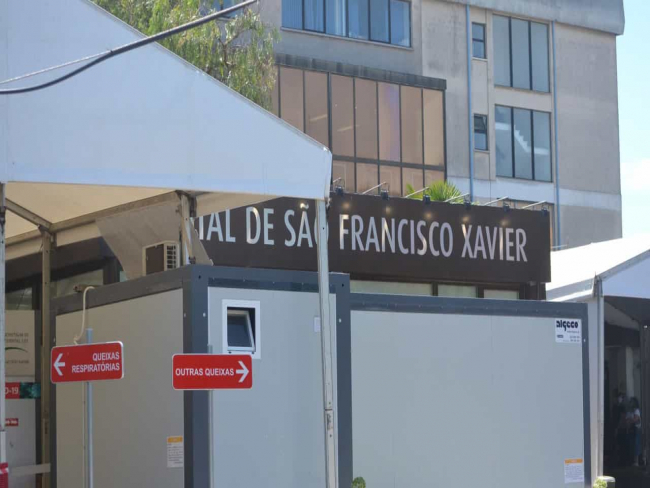 Incêndio no Hospital São Francisco Xavier em Lisboa. Não há vítimas