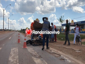 URGENTE: Mulher sofre grave acidente na BR 364 em frente ao Atacadão   Rondoniaovivo.com