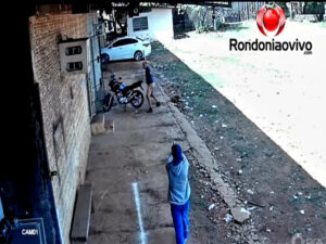 VEJA: Vídeo registra bandidos atirando em policial penal dentro de empresa   Rondoniaovivo.com