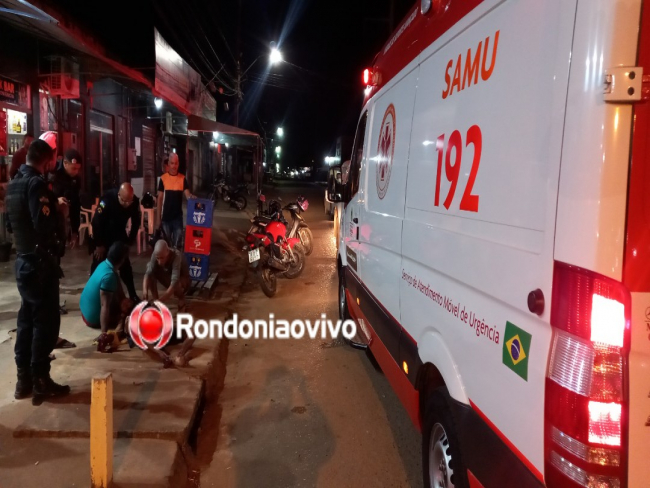 URGENTE: Homem fica em estado grave ao ser atacado a golpes de facão   Rondoniaovivo.com