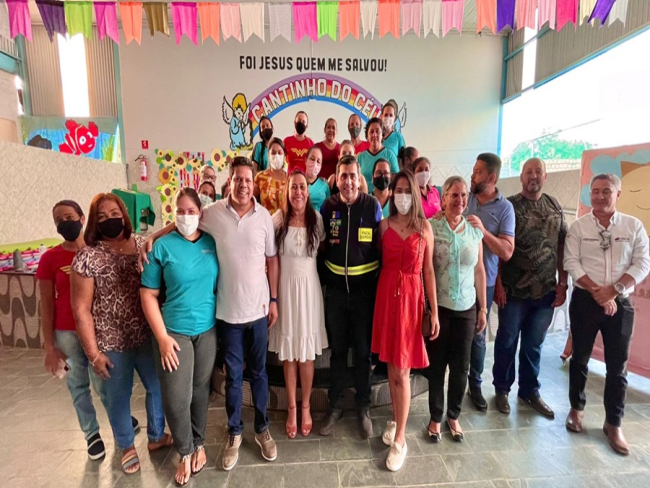 EM JI PARANÁ: Jair Montes visita o Centro de Educação Infantil Cantinho do Céu   Rondoniaovivo.com