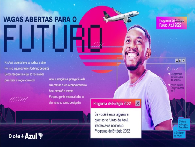 TRAINEE: Azul abre inscrições para 40 vagas em Programa de Estágio 2022   Rondoniaovivo.com