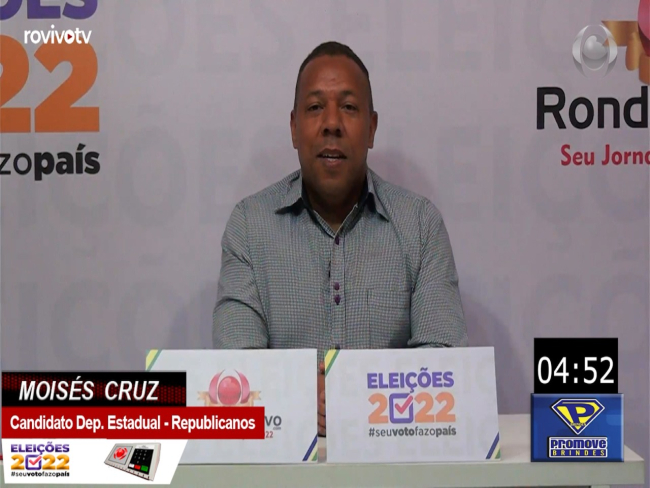 VENHA DEBATER CONOSCO: Moisés  Cruz   Candidato Deputado Estadual   Republicanos   Rondoniaovivo.com