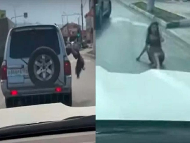Vídeo: jovem cai e bate a cabeça após se exibir dançando na janela de carro