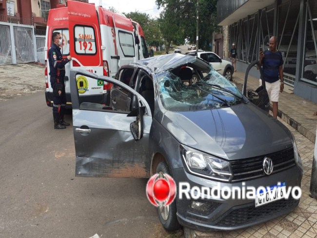 URGENTE: Capotamento deixa duas mulheres feridas na Avenida Abunã    Rondoniaovivo.com