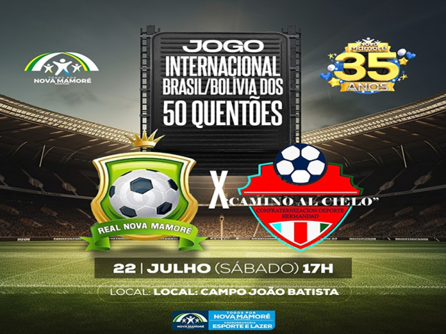 50 QUENTÕES: Jogo internacional Brasil x Bolívia acontece neste sábado (22), em Nova Mamoré   Rondoniaovivo.com