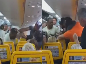 Vídeo: Passageiros brigam por causa de lugar na janela em avião