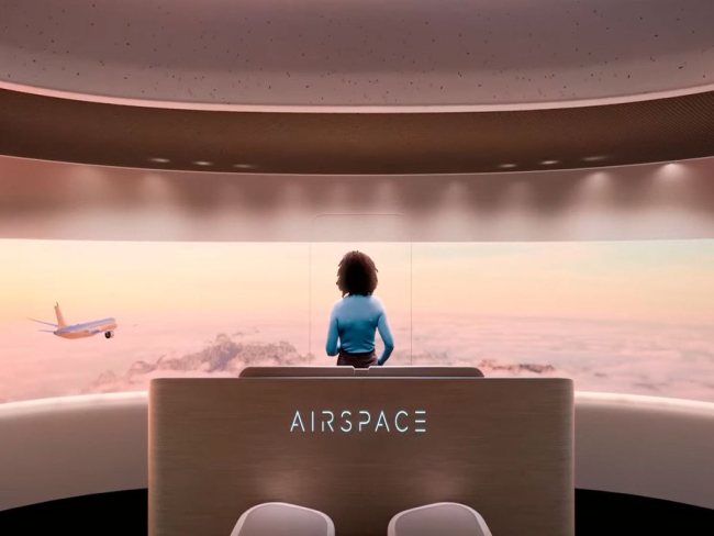 Empresa promete avião com teto e paredes transparentes até 2035