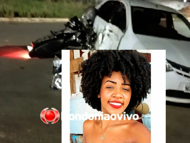 URGENTE: Mulher morre após grave colisão de moto com carro    Rondoniaovivo.com