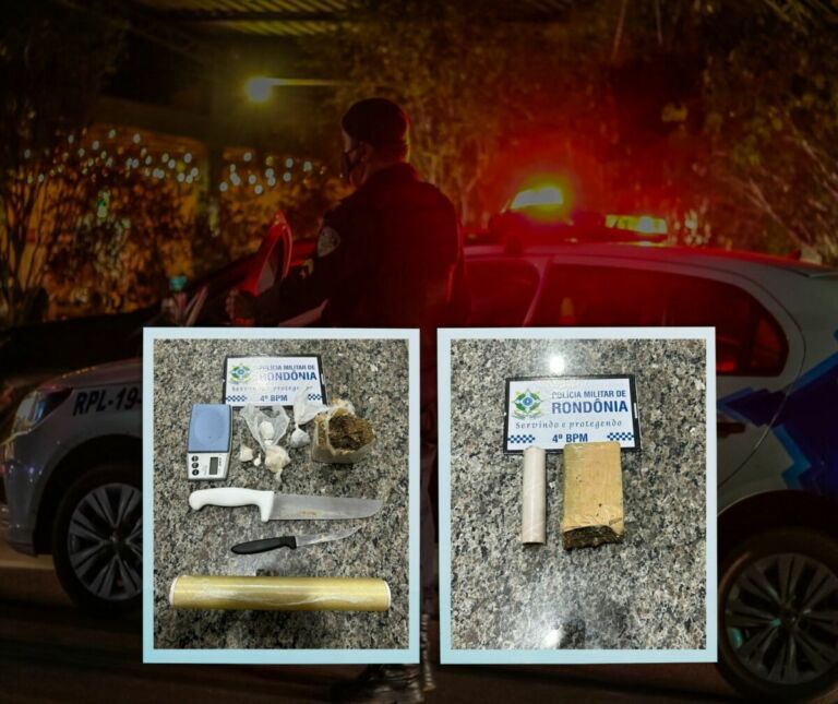 POLÍCIA MILITAR DE RONDÔNIA REALIZA DUAS APREENSÕES DE DROGAS NA MESMA NOITE