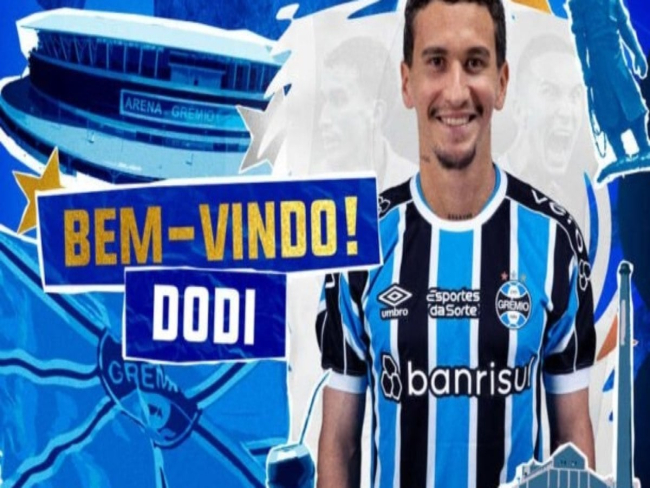 Grêmio anuncia a contratação do volante Dodi