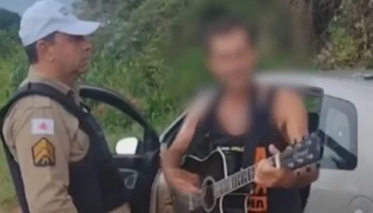Motorista embriagado canta para PM durante abordagem, mas acaba preso