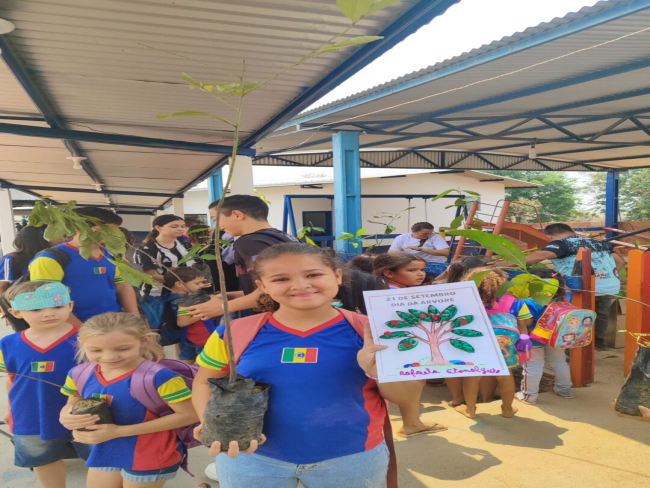 Desenvolvimento Ambiental   Educação ambiental e plantio de mudas reforçam conscientização ao meio ambiente no Dia da Árvore   Governo do Estado de Rondônia     		Governo do Estado de Rondônia