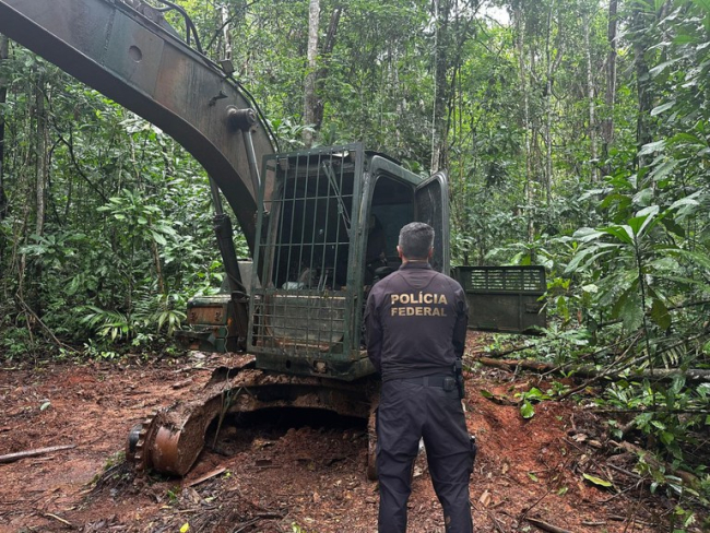 PF realiza operação contra garimpo ilegal em território indígena e no rio Capitão Cardoso em RO — Polícia Federal