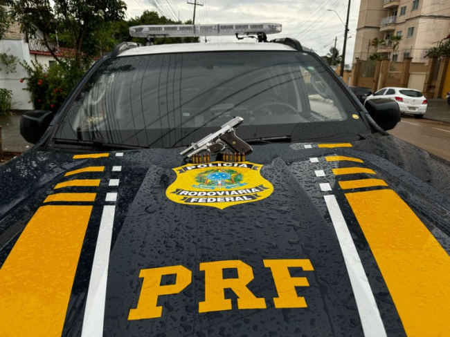 PRF apreende arma de fogo durante abordagem em Porto Velho/RO — Polícia Rodoviária Federal