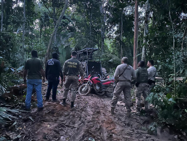 PF combate crimes ambientais em Terra Indígena na região oeste de Rondônia — Polícia Federal