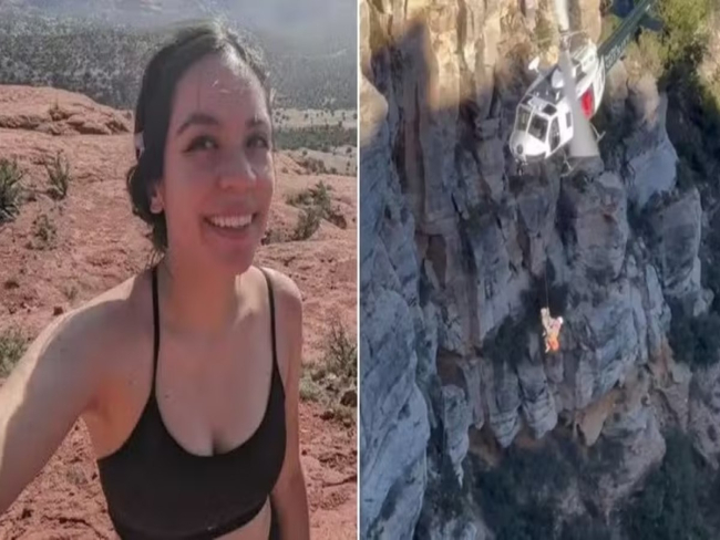 Mulher sobrevive a queda de 120 m e 3 dias isolada no Arizona