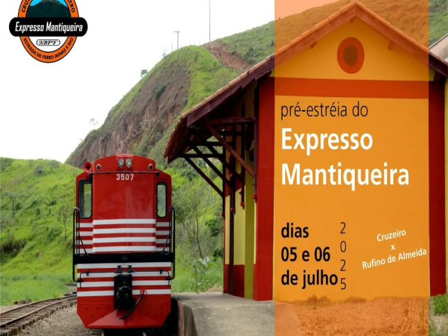 Trem Expresso da Mantiqueira começa circular em julho