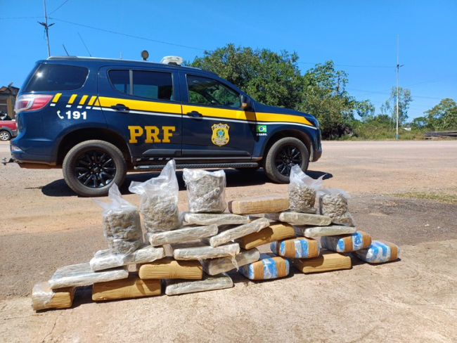 Em Porto Velho/RO, PRF apreende drogas em táxi — Polícia Rodoviária Federal