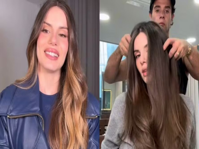 Camila Queiroz e a dúvida: grávidas podem pintar o cabelo?