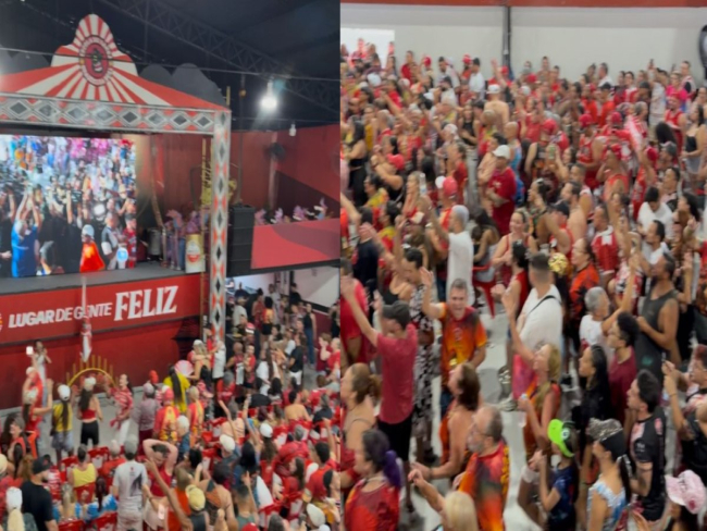 Dragões da Real canta na quadra após conquistar o 3º lugar