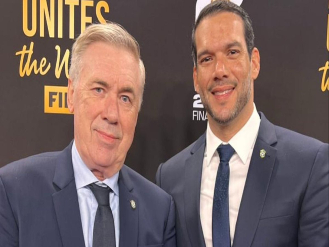 Presidente da CBF fala sobre desejo de renovar com Ancelotti