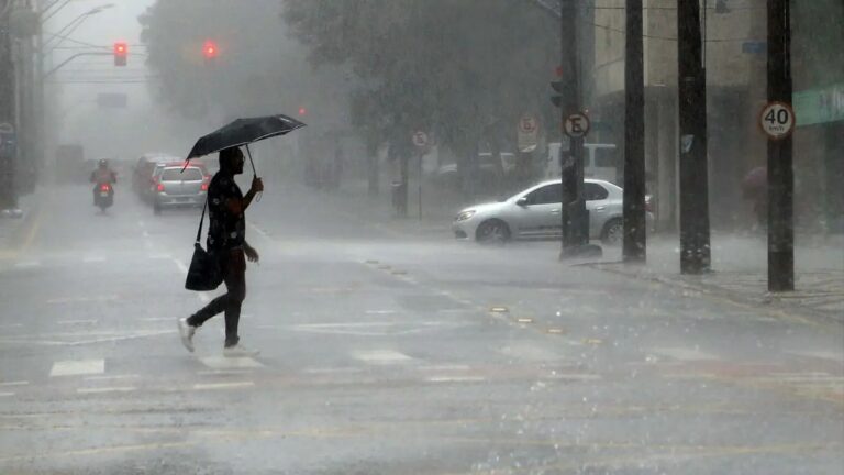Alerta de temporais e chuva forte em 3 regiões nesta quinta (5)