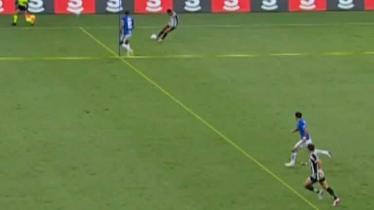 Imagem do Santos sugere que não houve impedimento contra Cruzeiro