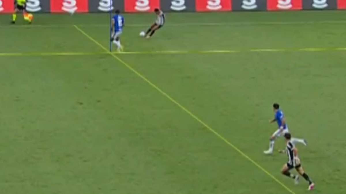 Imagem do Santos sugere que não houve impedimento contra Cruzeiro