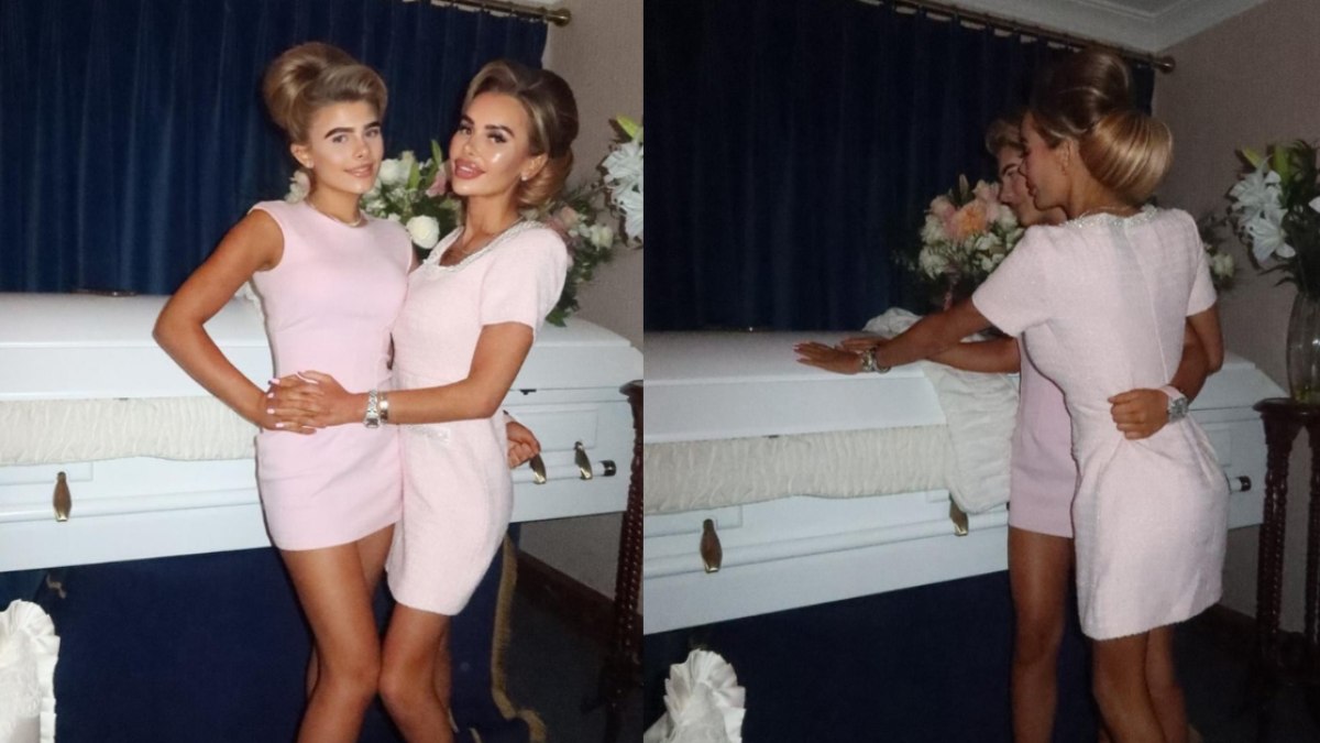 Influenciadora é criticada após posar com caixão da filha; veja