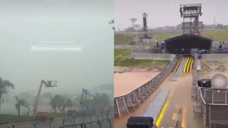 Temporal alaga Interlagos às vesperas do Lollapalooza
