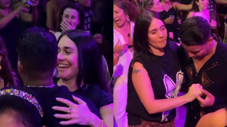 Vídeo: Alessandra Negrini cai na dança em festa de Ministra