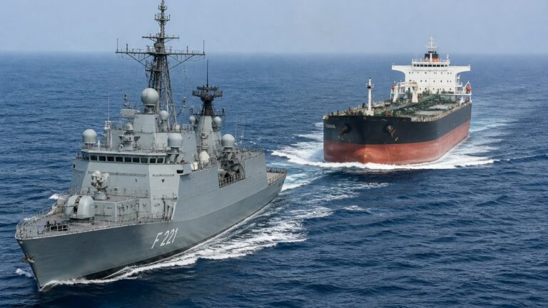 Navios aguardam autorização para atravessar o Estreito de Ormuz