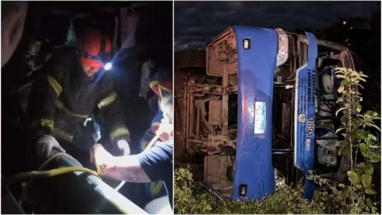 Ônibus de estudantes capota e deixa sete  mortos no Ceará