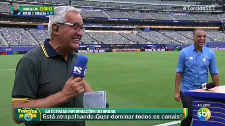 Denílson ganha bronca ao vivo durante jogo do Brasil na Copa