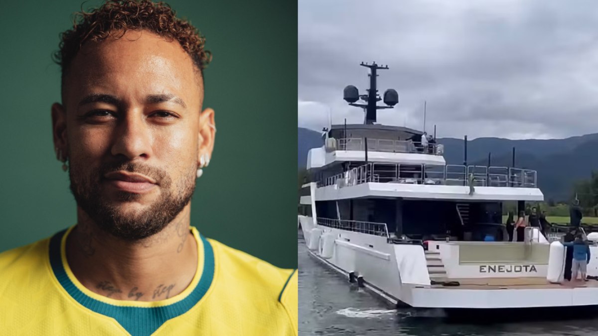 Iate de Neymar impressiona com heliponto e três andares; veja