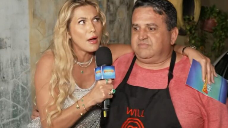 Luciano Huck é surpreendido por avental do MasterChef na Globo