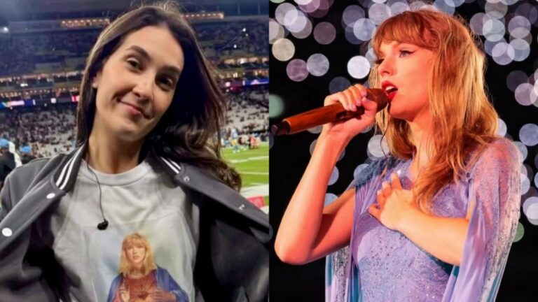 Na Copa, repórter da Globo tenta espiar casamento de Taylor Swift