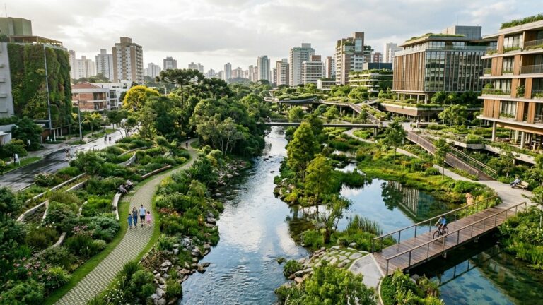Bacias esponjas podem evitar inundações nas cidades