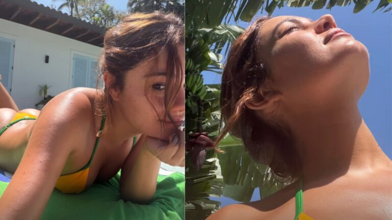 Sophie Charlotte renova o bronzeado em dia de sol