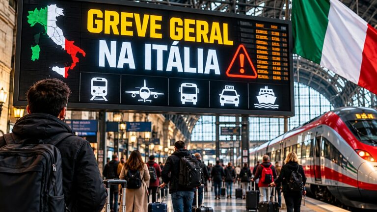 Greve geral na Itália em 30 de outubro pode afetar turismo