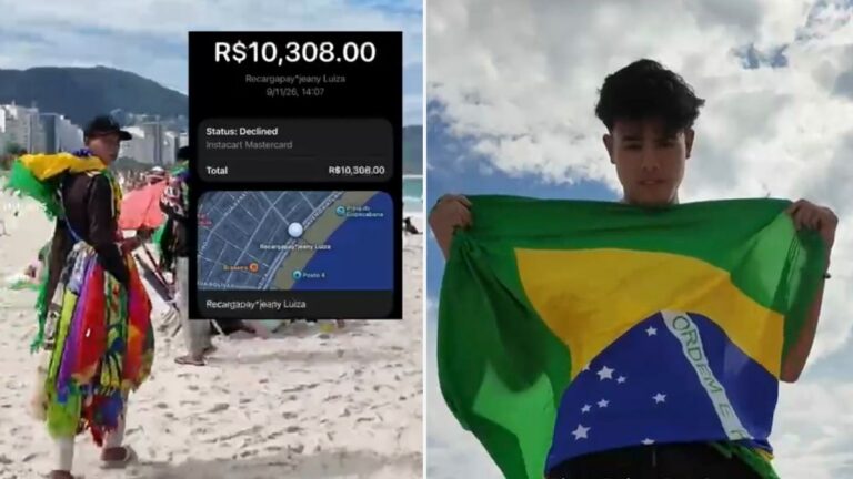 Vendedor tenta aplicar golpe ao cobrar R$ 10 mil por canga no Rio